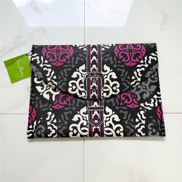 Vera Bradley Double Take Tablet Envelope Clutch Pouch Canterberry Magenta - Picture 1 of 2